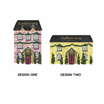 Personalised Family House Illustration Advent Calendar, 7 of 9