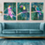 Rainbow Cockatoo Tropical Bird Jungle Art Print, thumbnail 4 of 7