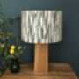 Marine Blue Abstract Drum Lampshade, thumbnail 4 of 12