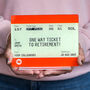 Personalised Train Ticket Retirement Gift, thumbnail 3 of 4