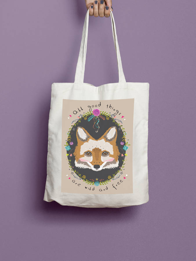 Fox Tote Bag By Wild Living | notonthehighstreet.com