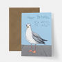 Naughty Seagull Birthday Cake Card, thumbnail 2 of 2