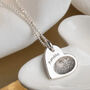 Silver Fingerprint Personalised Heart Necklace, thumbnail 3 of 7