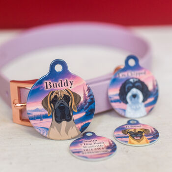 Personalised Dog ID Tag Northern Lights, 2 of 11