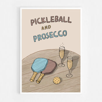 Pickleball And Prosecco Print, 8 of 9