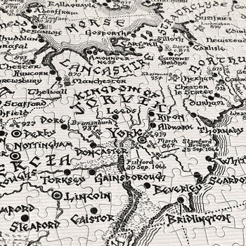 Viking Britain Map Jigsaw Puzzle 1000 Pieces, 6 of 6