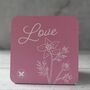 Set Of Four Square Floral Coasters, thumbnail 3 of 10