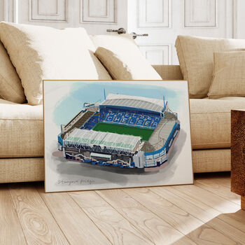 Chelsea Stamford Bridge Football Art Print, 2 of 3