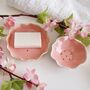 Handmade Pink Ceramic Curvy Soap Dish, thumbnail 1 of 12