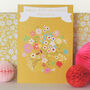 Personalised Mustard Bloom Card, thumbnail 2 of 2