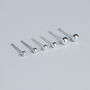 Sterling Silver Simple Ball Stud Earrings, thumbnail 3 of 5