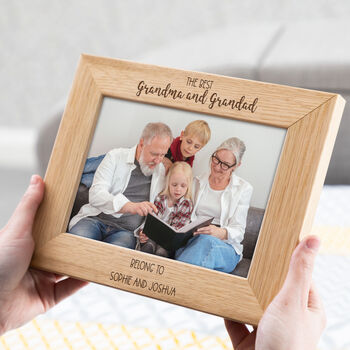 Personalised Best Grandparents Belong To Photo Frame, 6 of 7