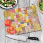 Patchwork Delight Textured Glass Chopping Boards, thumbnail 2 of 8