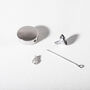 Men's Round Drum Urn Necklace 925 Sterling Silver, thumbnail 5 of 5