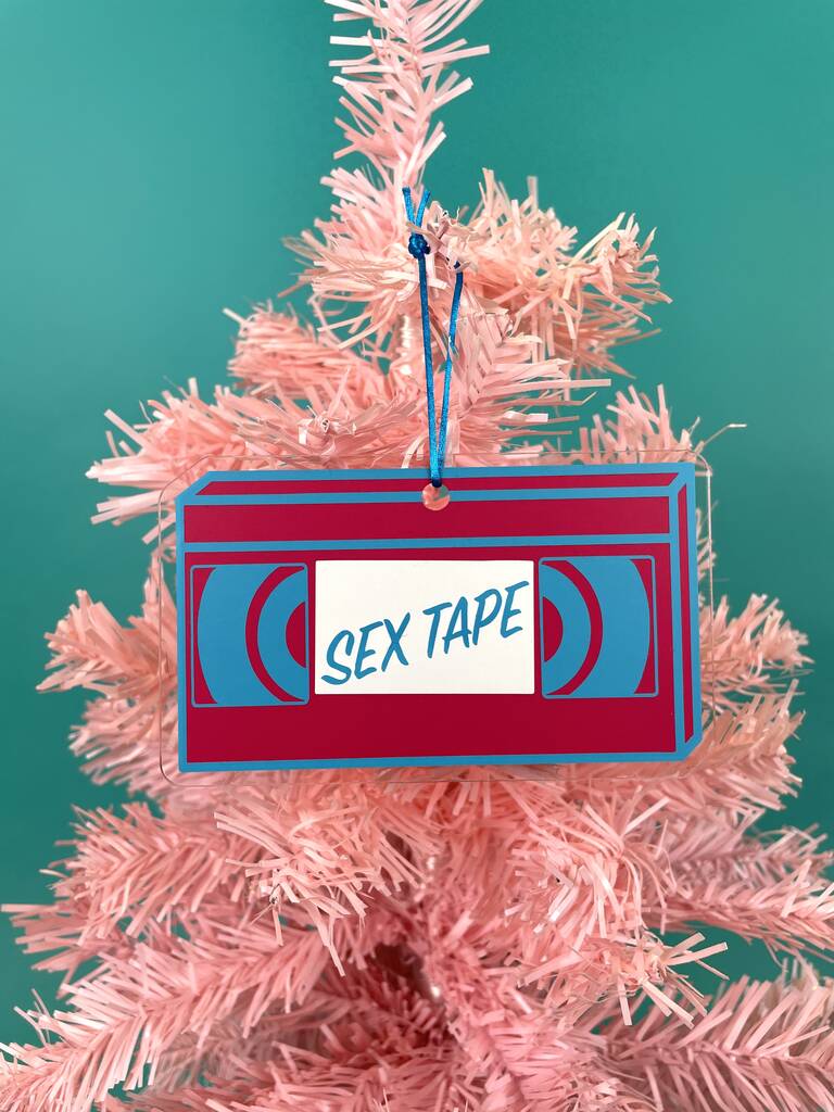 Sex Tape Vhs Acrylic Christmas Tree Ornament Decoration By Yil Printworks 8387