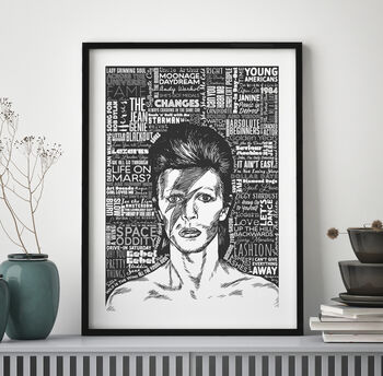 The Songs Of Bowie Illustration Print, 7 of 8