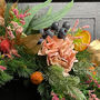 Clementine Faux Flowers Christmas Wreath, thumbnail 3 of 4