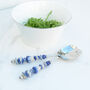 Blue Ceramic Salad Server Set, thumbnail 1 of 2