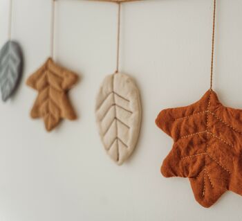 Quilted Cotton Leaf Garland, 7 of 9