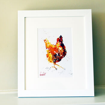 Hen Prints, Three Red Hens, 6 of 6