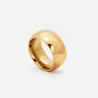 Gold Thick Solid Dome Ring Smooth Band, thumbnail 1 of 4