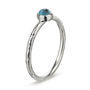 Raw Stone Silver Stacking Ring: Turquoise, thumbnail 4 of 5