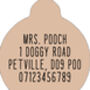 Scruffy Dot Custom ID Dog Tag, thumbnail 2 of 2