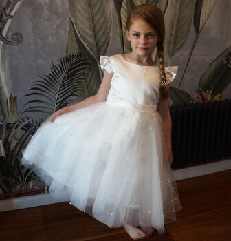 Helena In Ivory ~ Flower Girl | Ceremonial Dress, 5 of 5