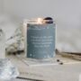 Lapis Lazuli Friendship Crystal Intention Candle, thumbnail 1 of 5