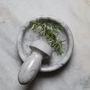 Marble Flat Pestle And Mortar. Two Sizes Available, thumbnail 5 of 5