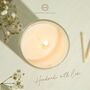 Pet Memorial Gift Forever In Our Hearts Pawprint Candle, thumbnail 3 of 6
