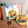 Nasturtium Floral Embroidery Kit, thumbnail 4 of 8