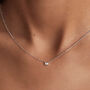 Triple Baguette Necklace, thumbnail 1 of 5