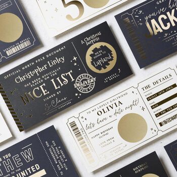 Personalised Nice List Lapland Scratch Reveal Ticket, 9 of 9