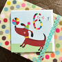 Dog And Ball 6th Birthday Card, thumbnail 5 of 5