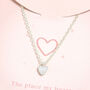 Hammered Love Heart Pendant Necklace, thumbnail 4 of 8