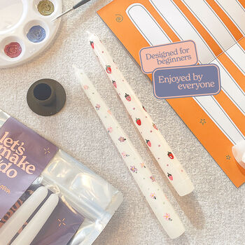Paint Your Own Decorative Candles Diy Craft Kit For Adults, 5 of 8