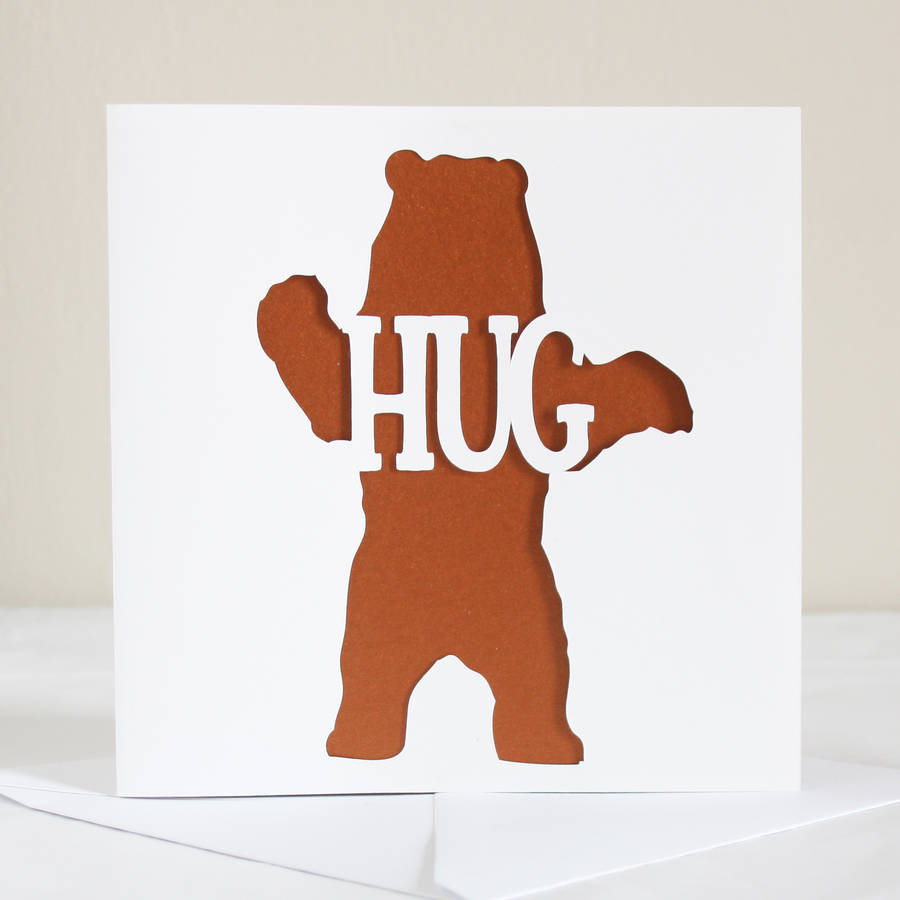 hugs bear card factory