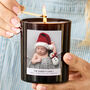 Personalised Baby's First Christmas Photo Candle, thumbnail 1 of 3