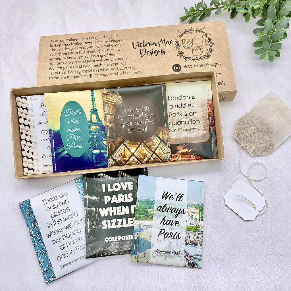 Paris Gift Set Tea By victoria mae designs | notonthehighstreet.com