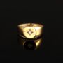 Mens North Star Stainless Steel Signet Ring, thumbnail 4 of 10