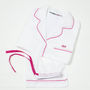 Personalised Women's White And Pink Cotton Pyjama's, thumbnail 6 of 9