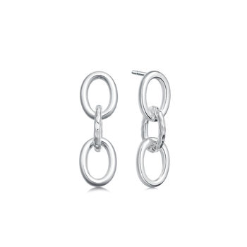 Sterling Silver Chain Link Earrings, 3 of 5