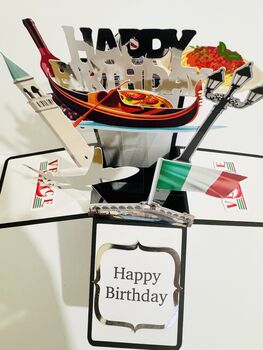 Personalisable Venice Themed 3D Greeting/Gift Card, 6 of 12