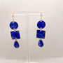 Royal Blue Statement Earrings, Clay And Resin, thumbnail 7 of 11