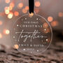 Our First Christmas Together Bauble Gift For Couples, thumbnail 1 of 7