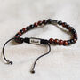 Men's Personalised Adjustable Stone Bracelet, thumbnail 3 of 11