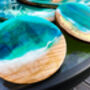 Set Of Four Circular Bamboo Placemats And Coasters, thumbnail 2 of 9