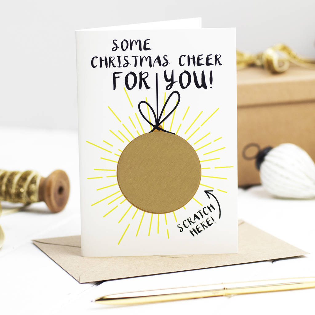 bauble christmas scratch card by studio thirty two