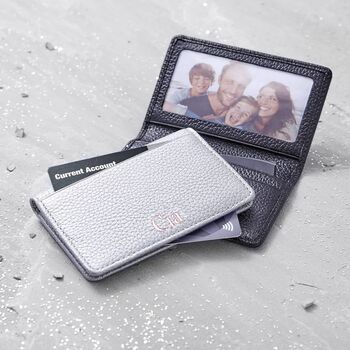 Personalised Leather Credit And Travel Card Holder, 2 of 5